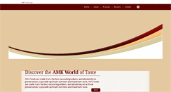 Desktop Screenshot of amkfoods.com