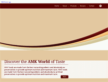Tablet Screenshot of amkfoods.com